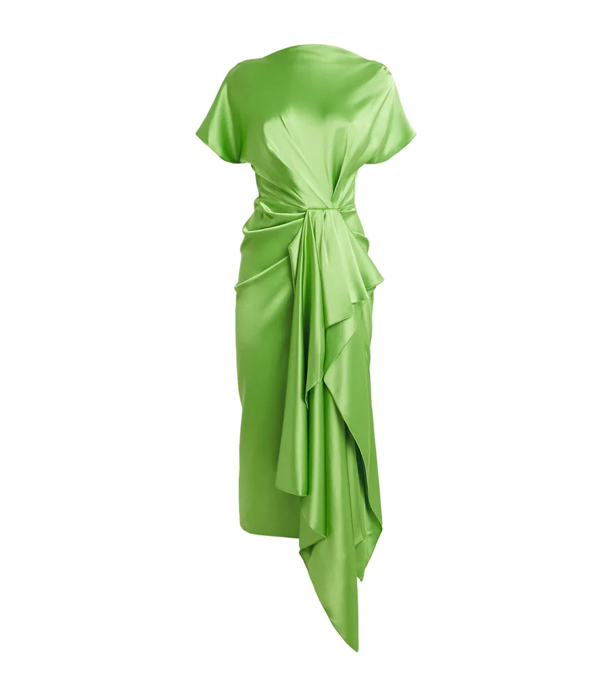 Satin Zoa Midi Dress
