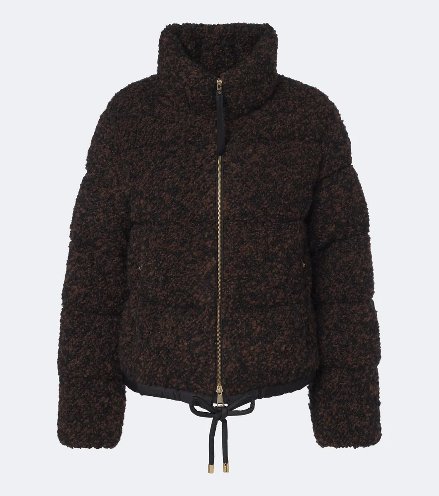 Trascendance bouclé down jacket