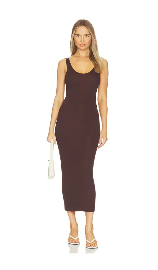 Silk Knit Tank Maxi Dress