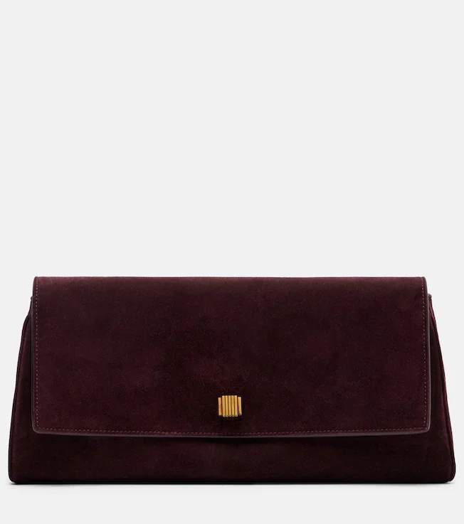 Audrey suede clutch