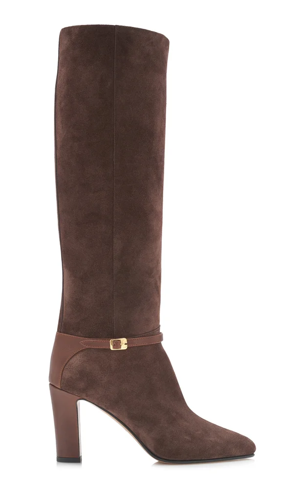 Pattie Knee-Length Suede Boots
