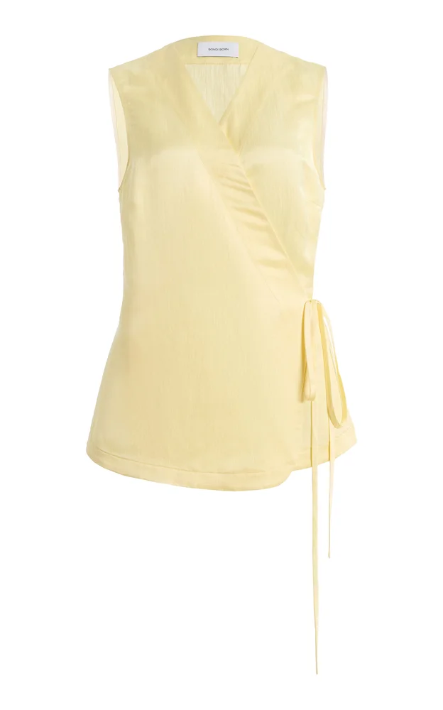 Faro Wrap Crepe Top