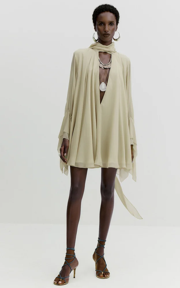 Ambrose High-Neck Mini Dress
