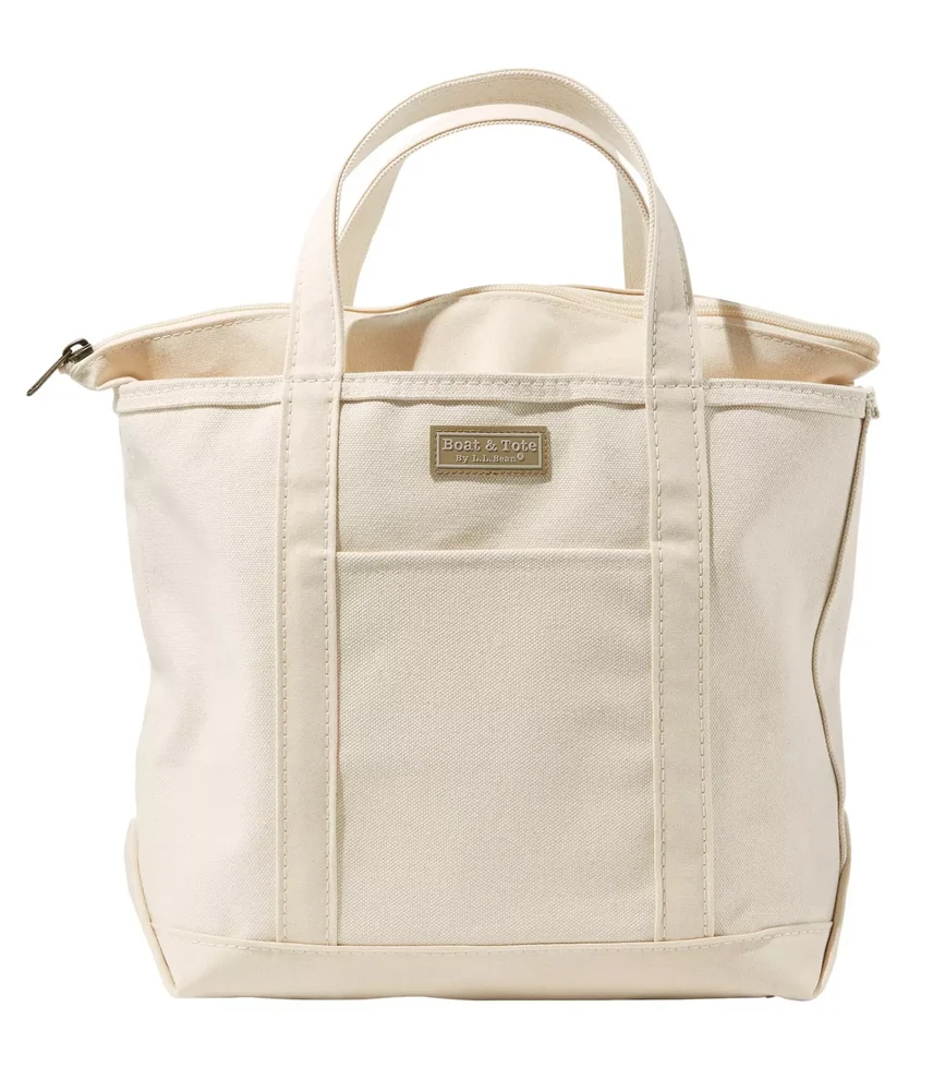 Boat and Tote, Zip-Top with Pocket, Medium, Natural