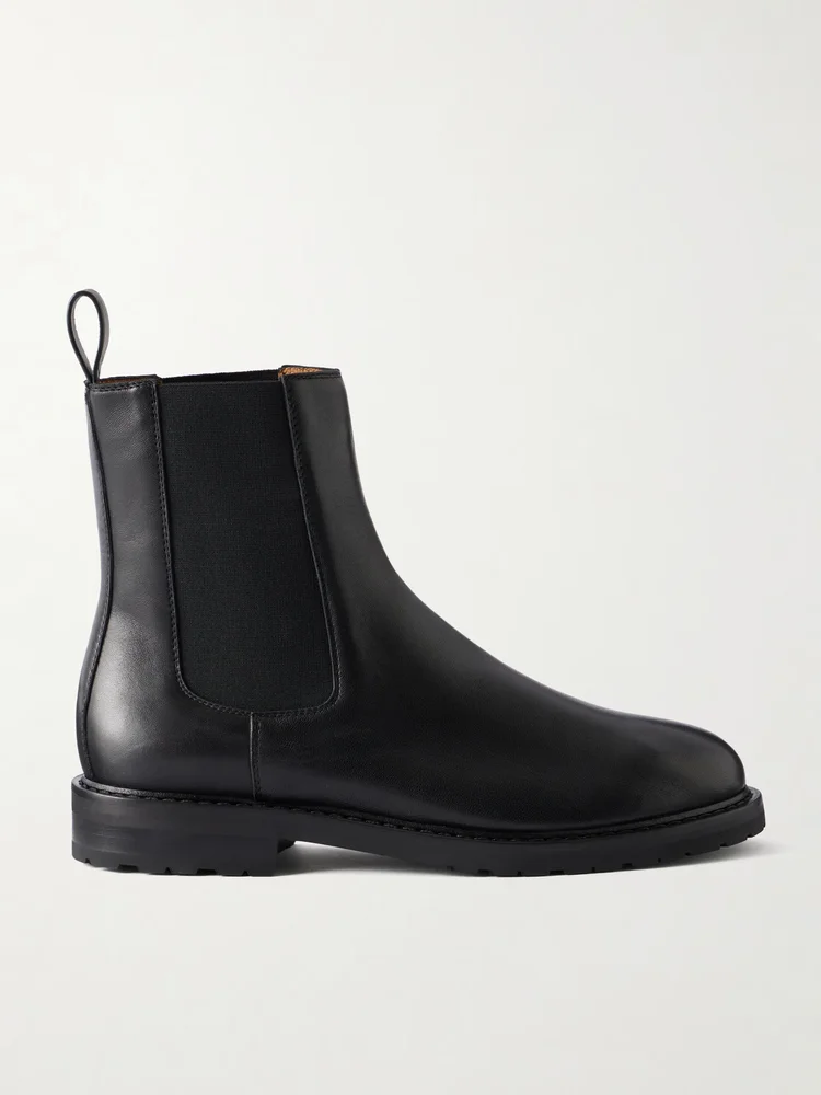 25 leather Chelsea boots