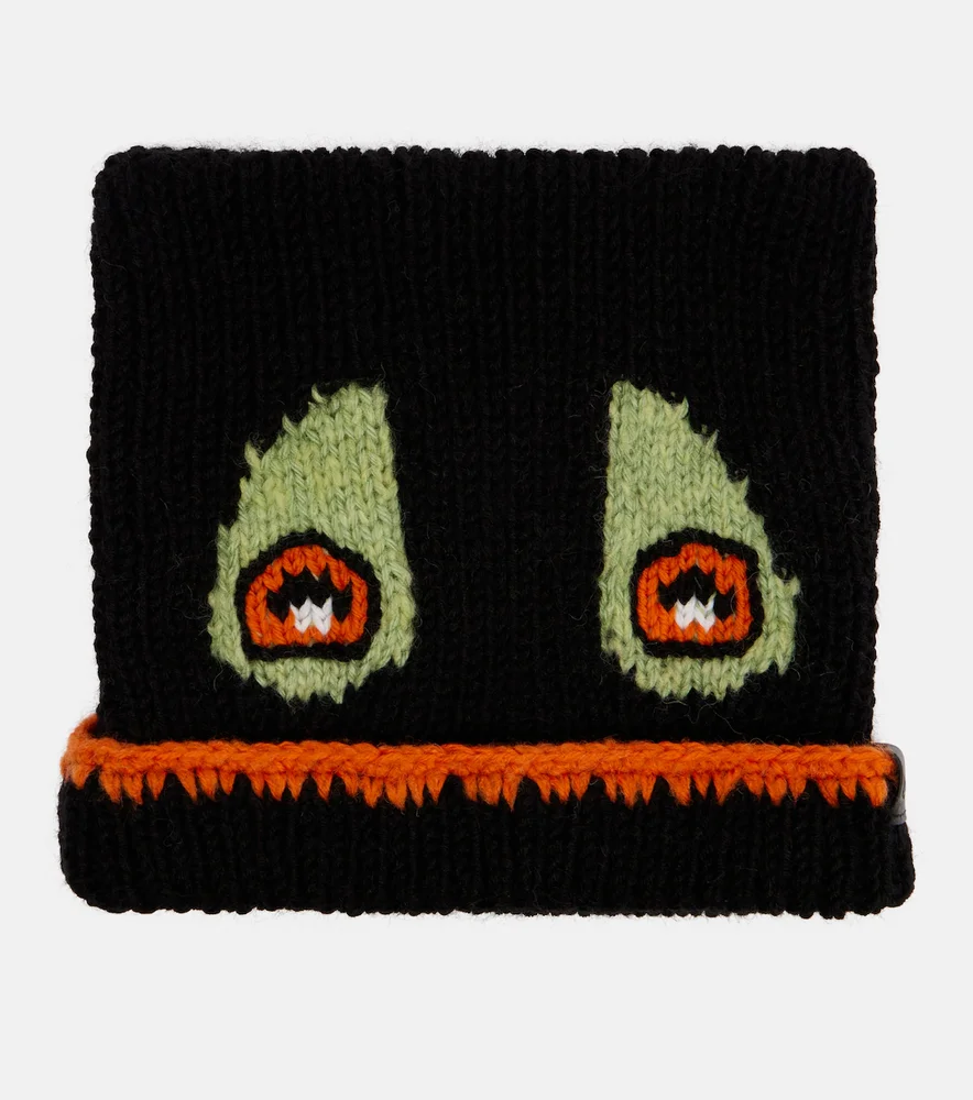 x Louis Wain Cat wool-blend beanie