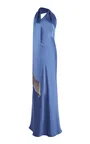 Brice One-Shoulder Satin Maxi Dress