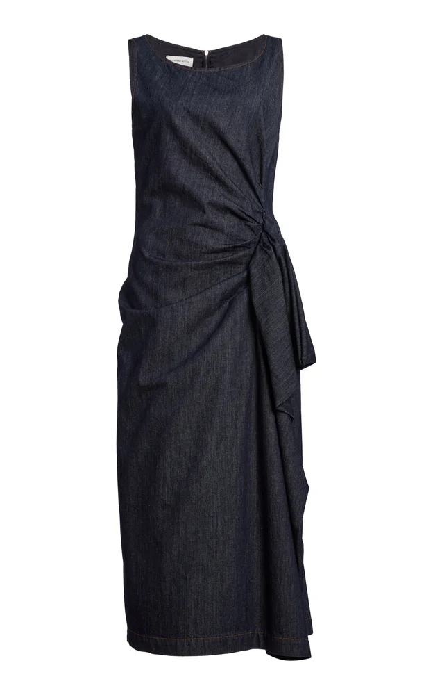 Dropps Denim Midi Dress