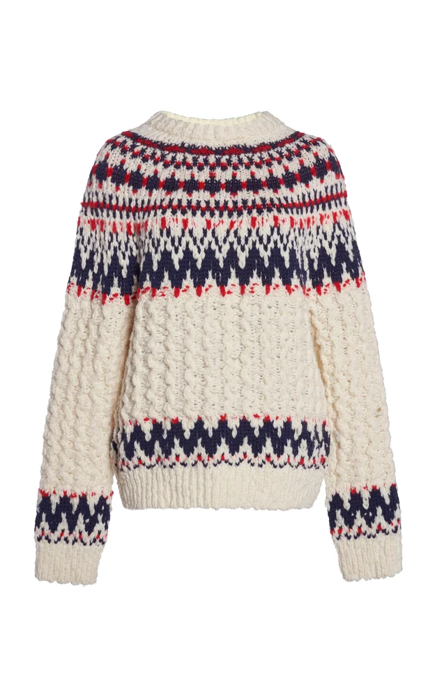 Fair Isle Wool-Blend Top