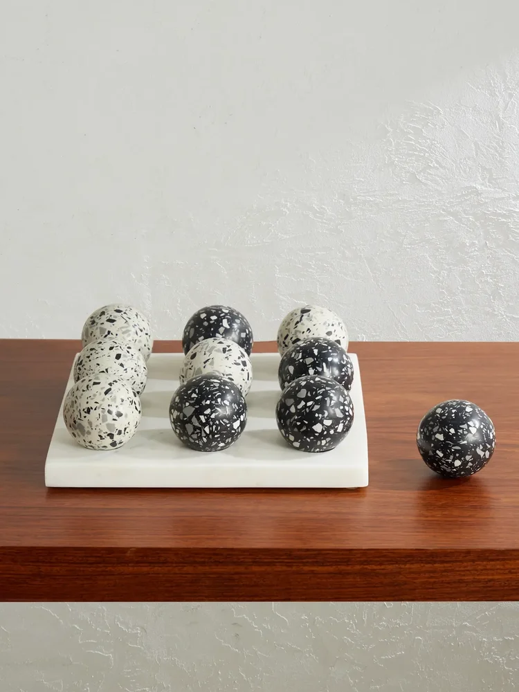 Pietra Stone Tic-Tac-Toe Set
