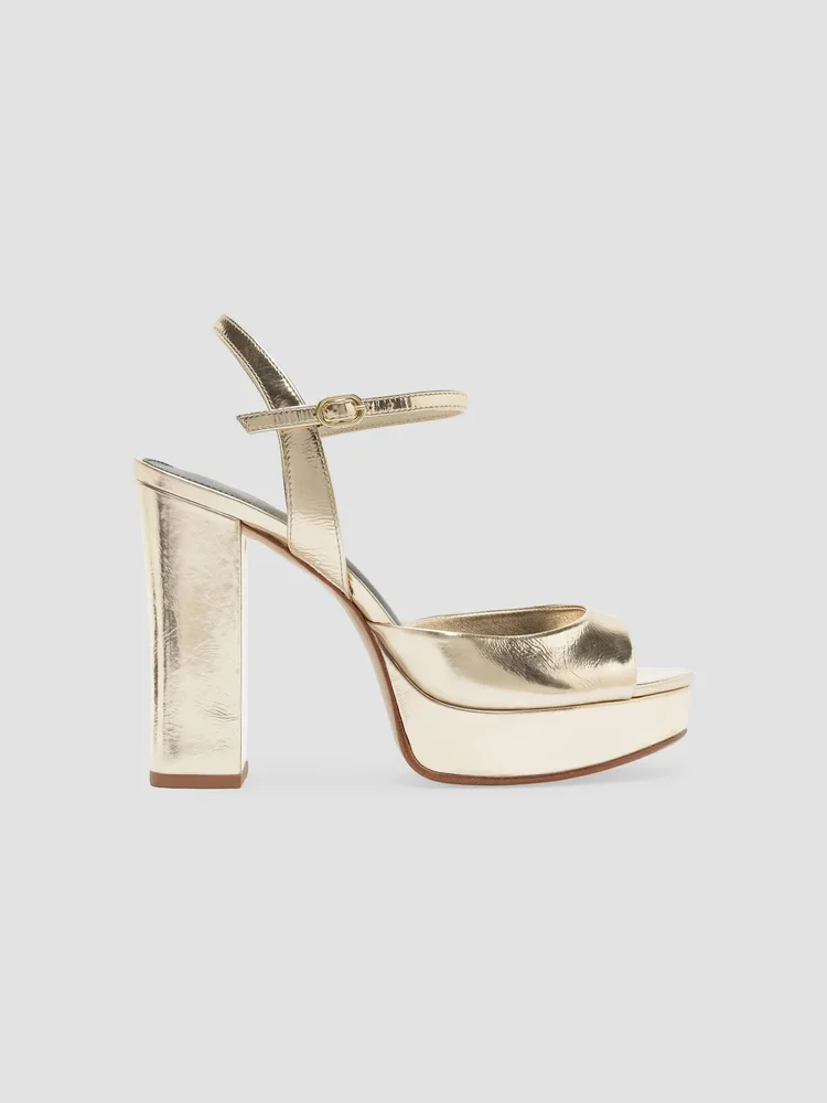 Amy 120MM Leather Platform Sandals