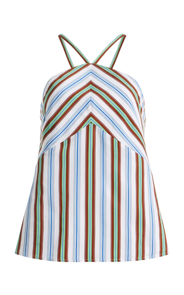 Call Me Maybe Striped Halter Top