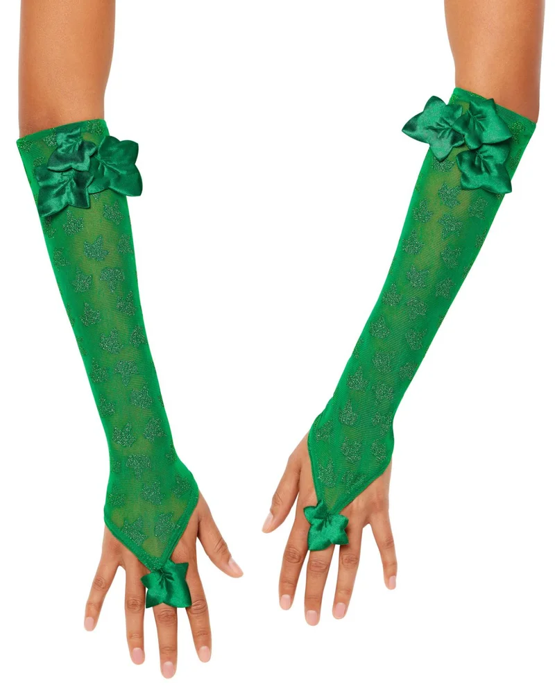 Poison Ivy Fingerless Gloves