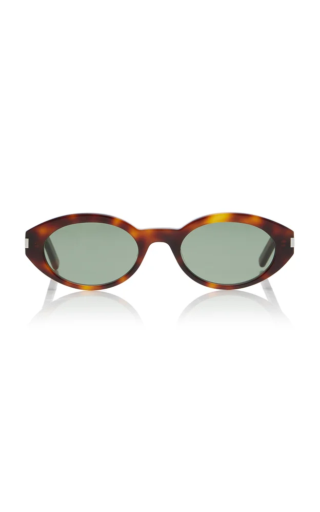 Round-Frame Acetate Sunglasses