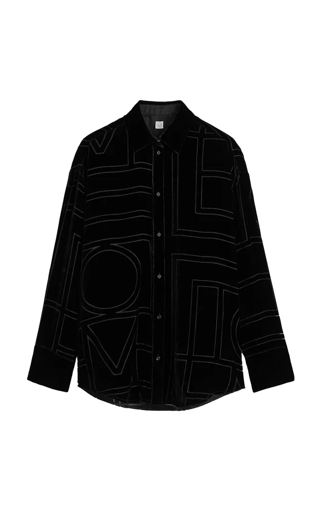 Oversized Devoré Shirt