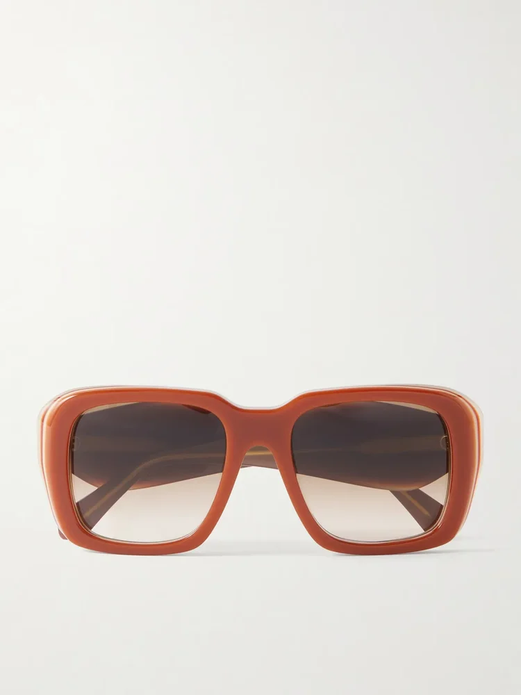 Paula's Ibiza square-frame acetate sunglasses