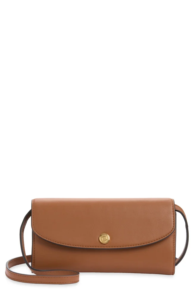 Leather Crossbody Wallet