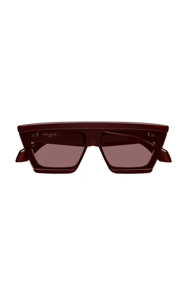 Mask-Frame Acetate Sunglasses