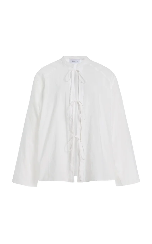 Exclusive Cotton Voile Tie Tunic