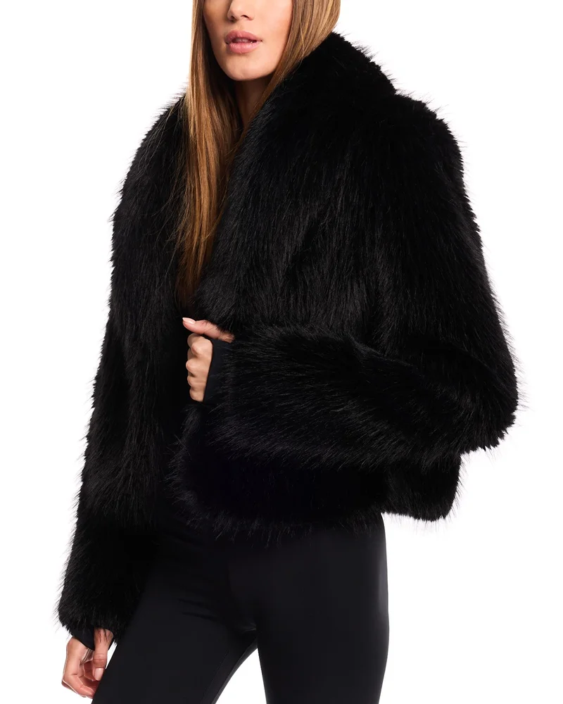 Vanessa Faux Fur Cropped Coat