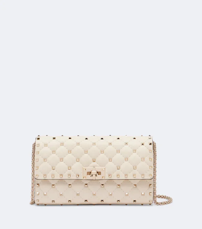 Rockstud Spike Small leather crossbody bag