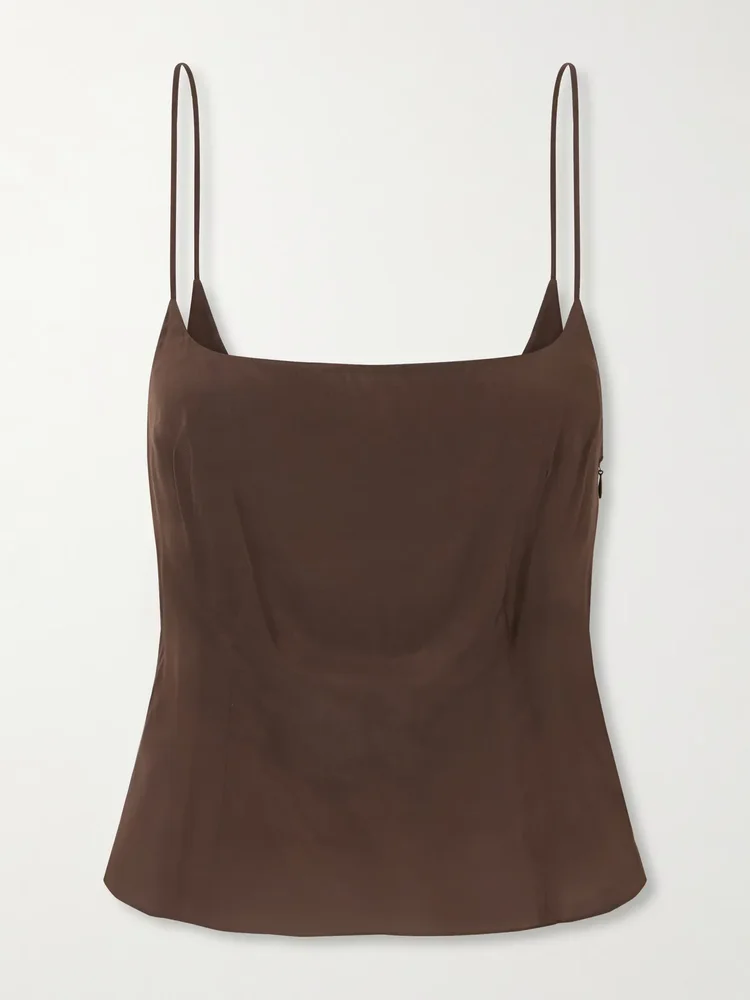 Stretch satin cami