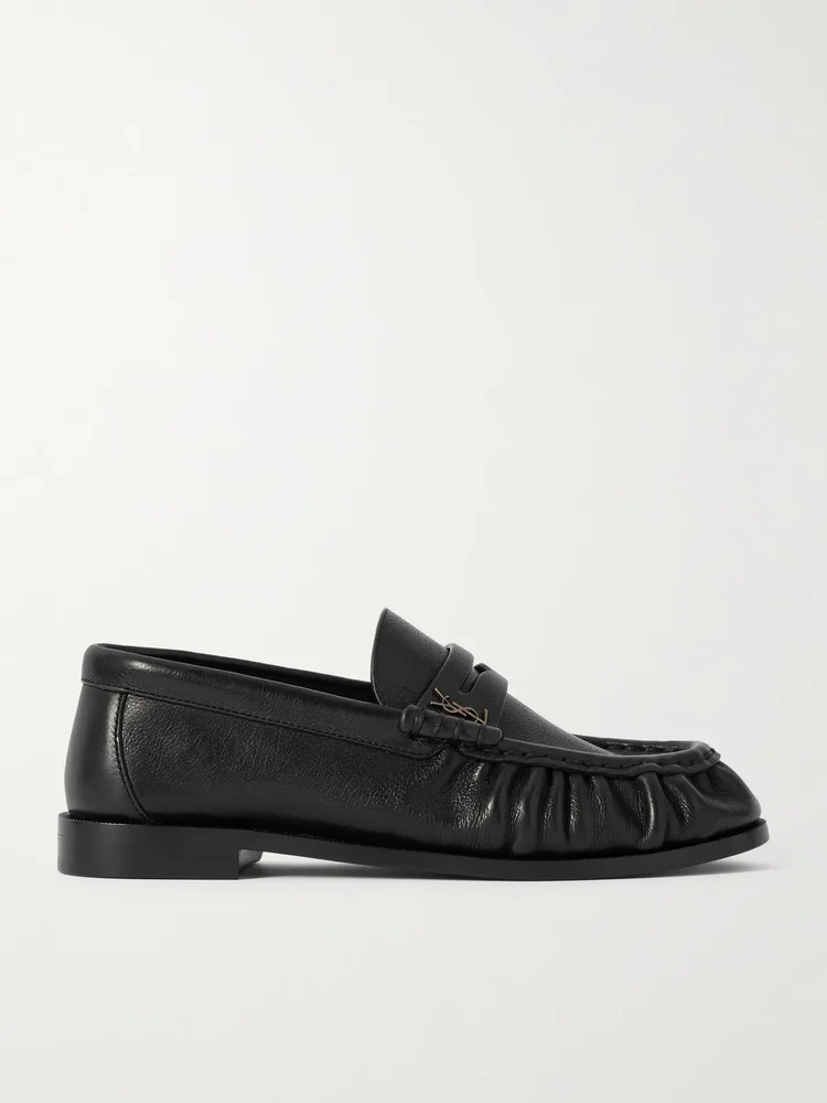 Le Loafer Cassandre-embellished leather loafers