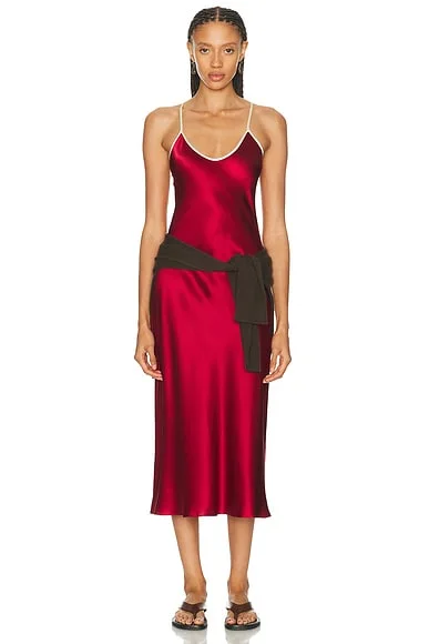 Silk Bias Slip Dress
