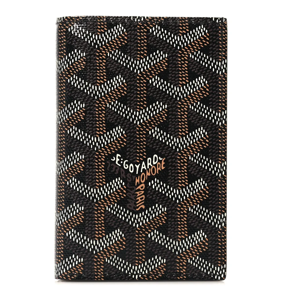 Goyardine Saint Pierre Card Holder, Black