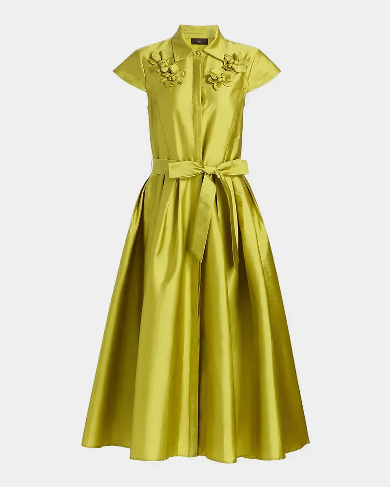 Vada Taffeta Shirtdress