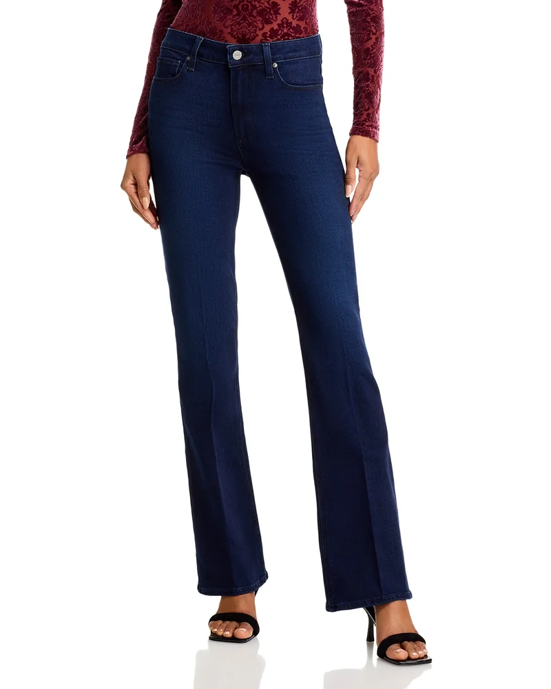 Laurel Canyon High Rise Flare Jeans in Manifesto