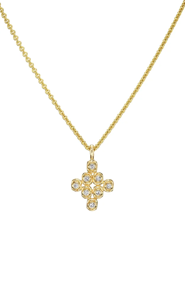 Romantica Mini 14K Yellow Gold Diamond Necklace