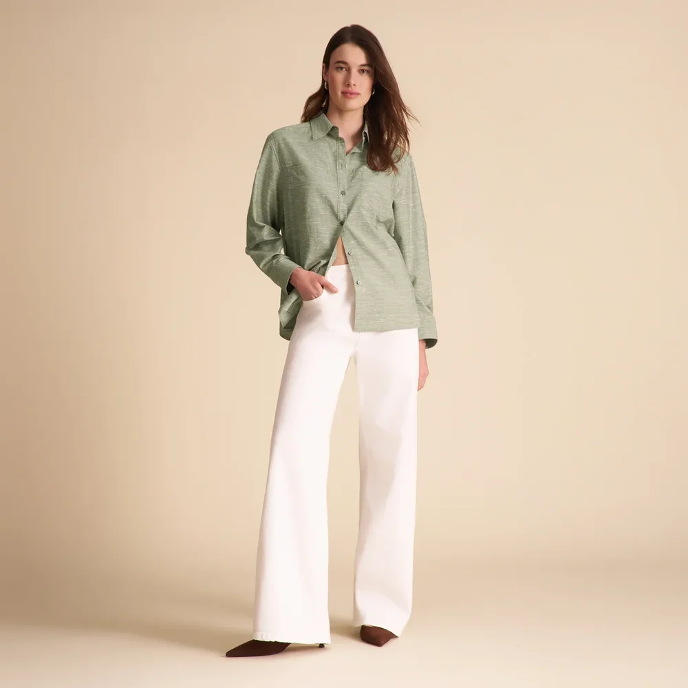 Russell Button Down - Slub Silk