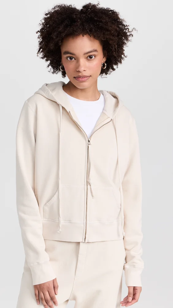 Callie Zip Hoodie (Chalk)