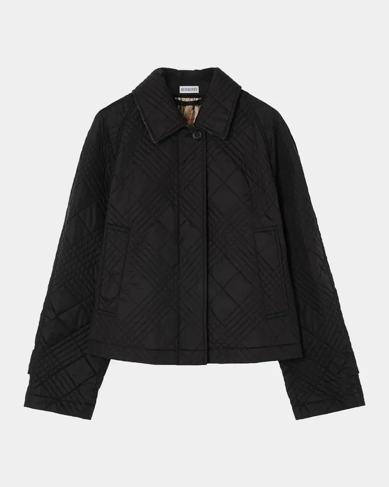 Tiffield Quilted Nylon Crop Jacket
