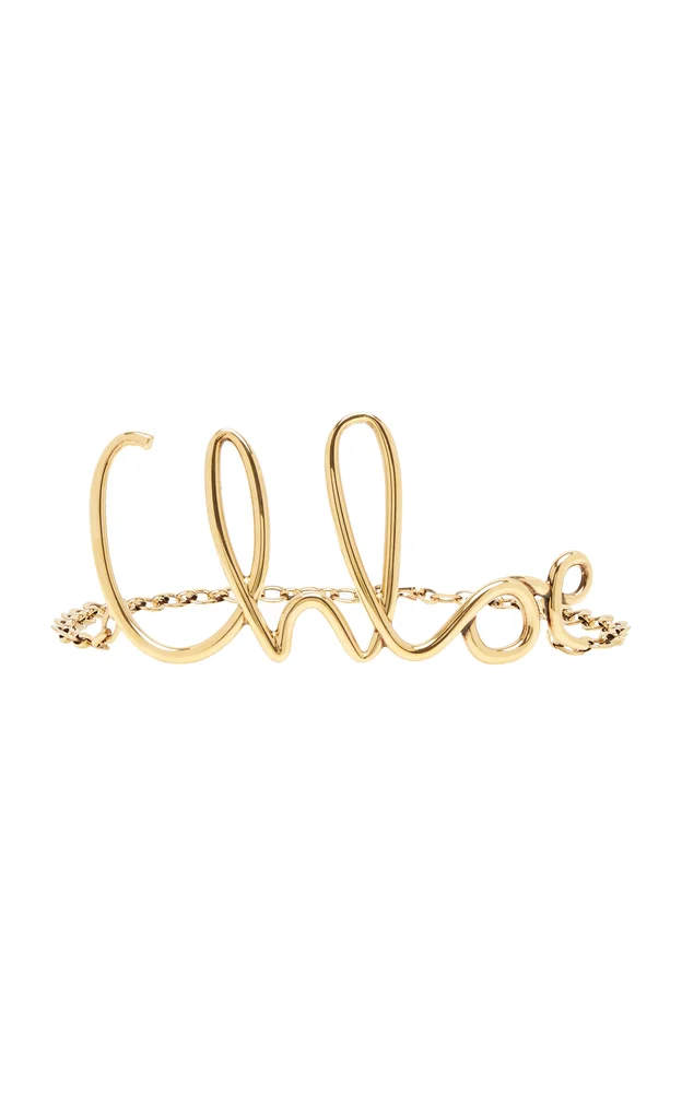Large C Gold-Tone Chain Belt
