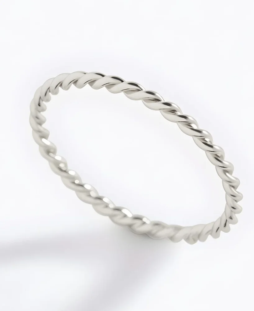 Gold Plated Braided Ring