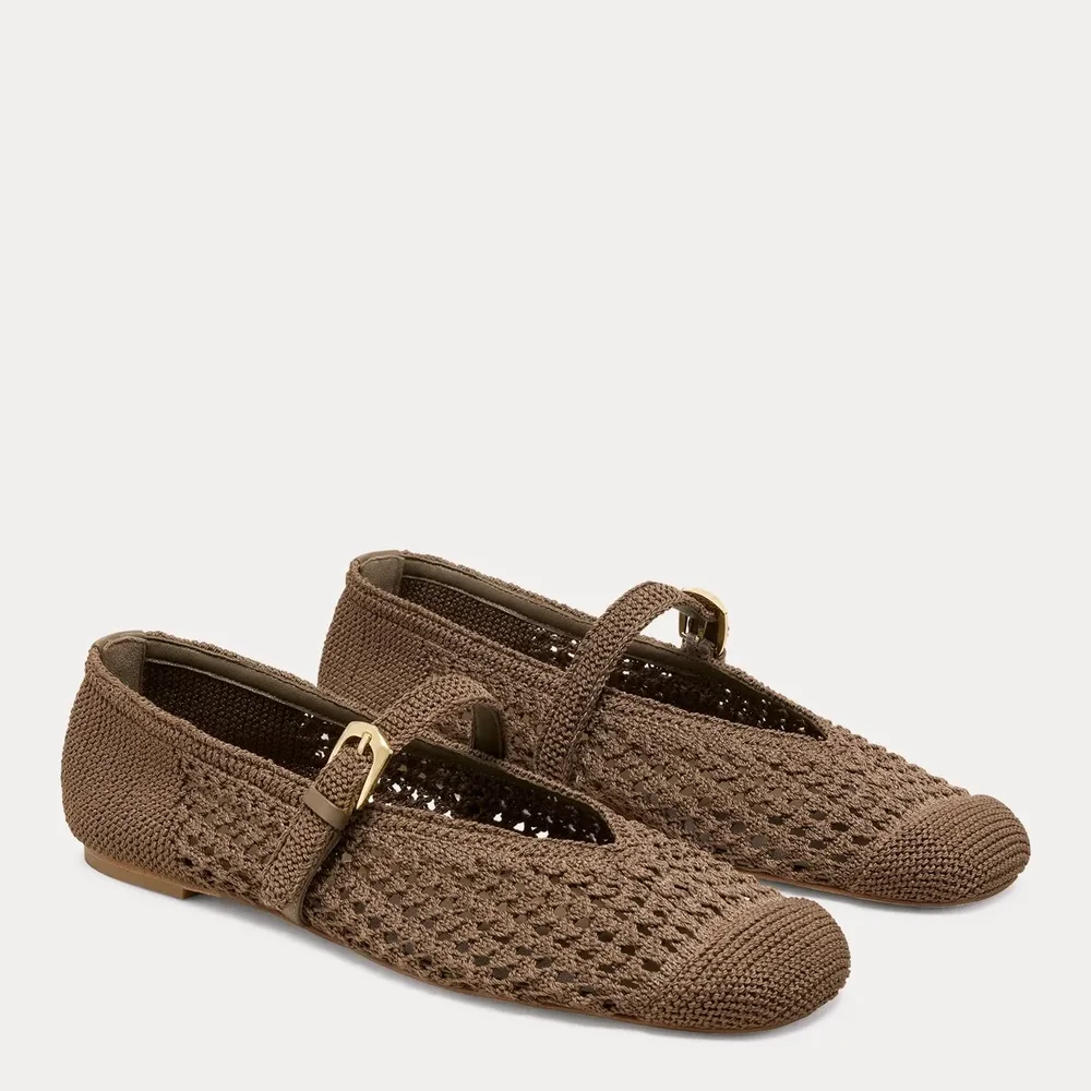 Leora Woven Mary Jane Flat