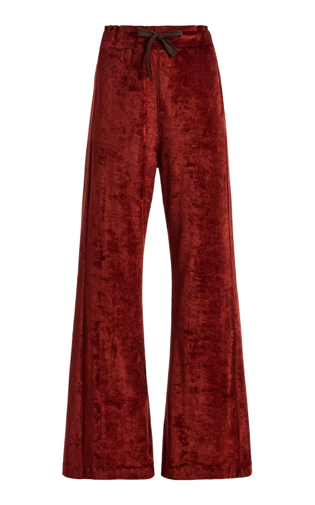 Velvet Flared Pants