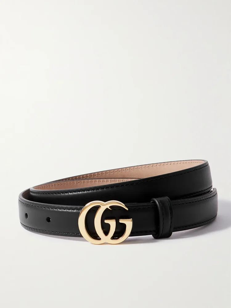 Flat Marmont GG leather belt