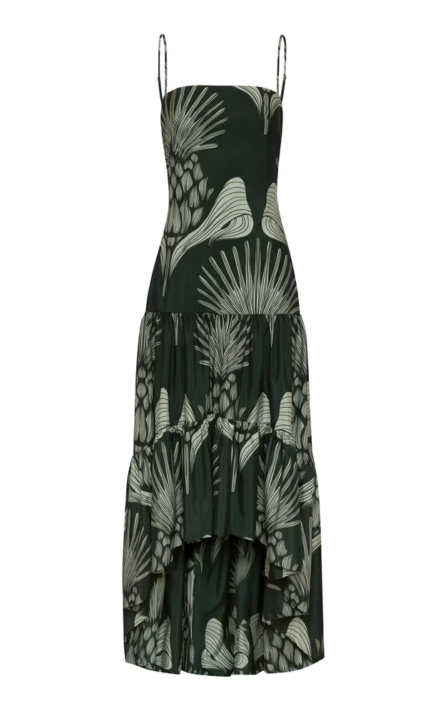 Joya Colonial Printed Stretch-Cotton Maxi Dress