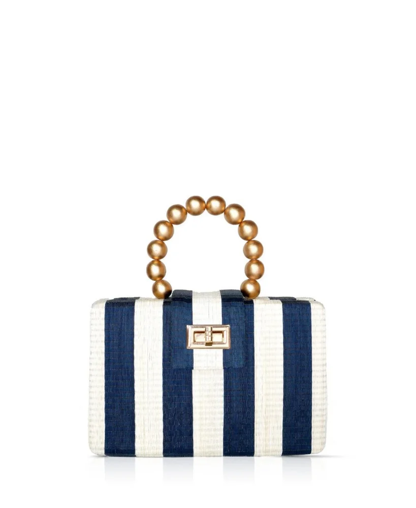 The Louisa Woven Straw Clutch Bag
