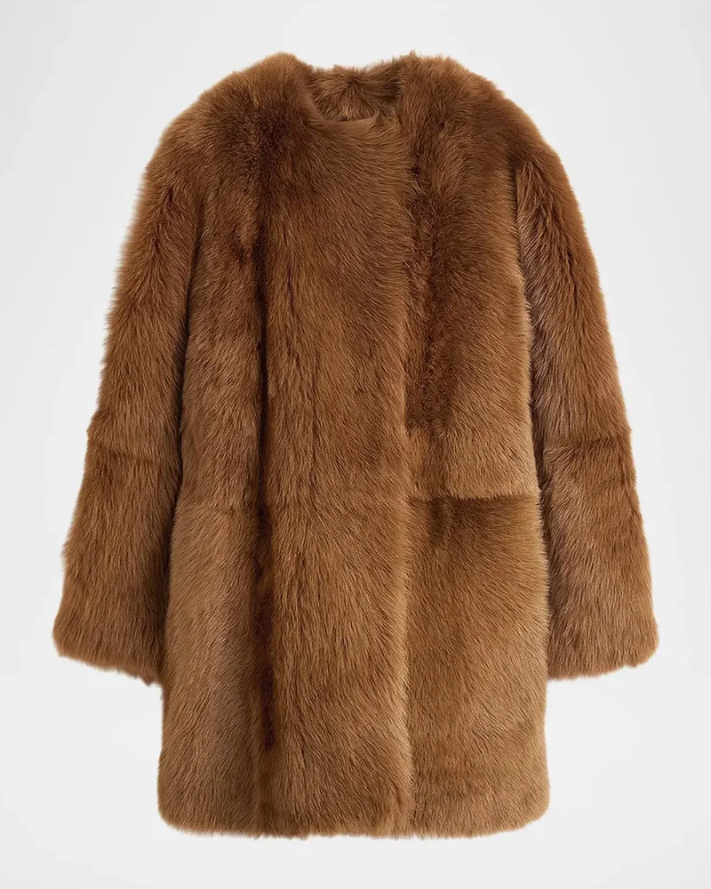 Silky Lamb Shearling Short Coat