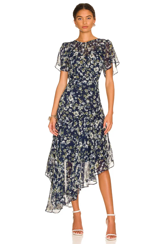 Flutter Sleeve Maxi Dress