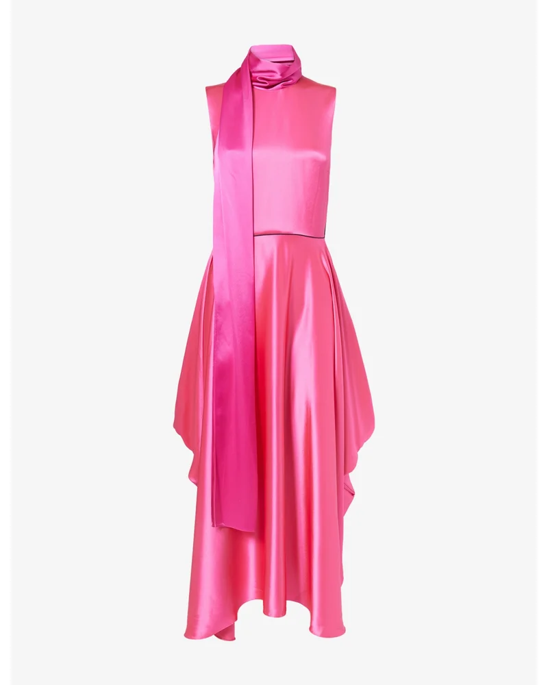Aela Hammered Satin Maxi Dress