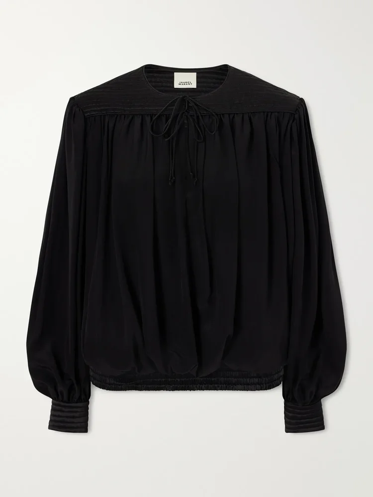 Dovane silk-satin blouse