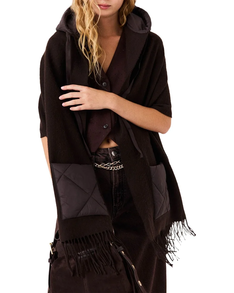 Hooded Wool Scarf