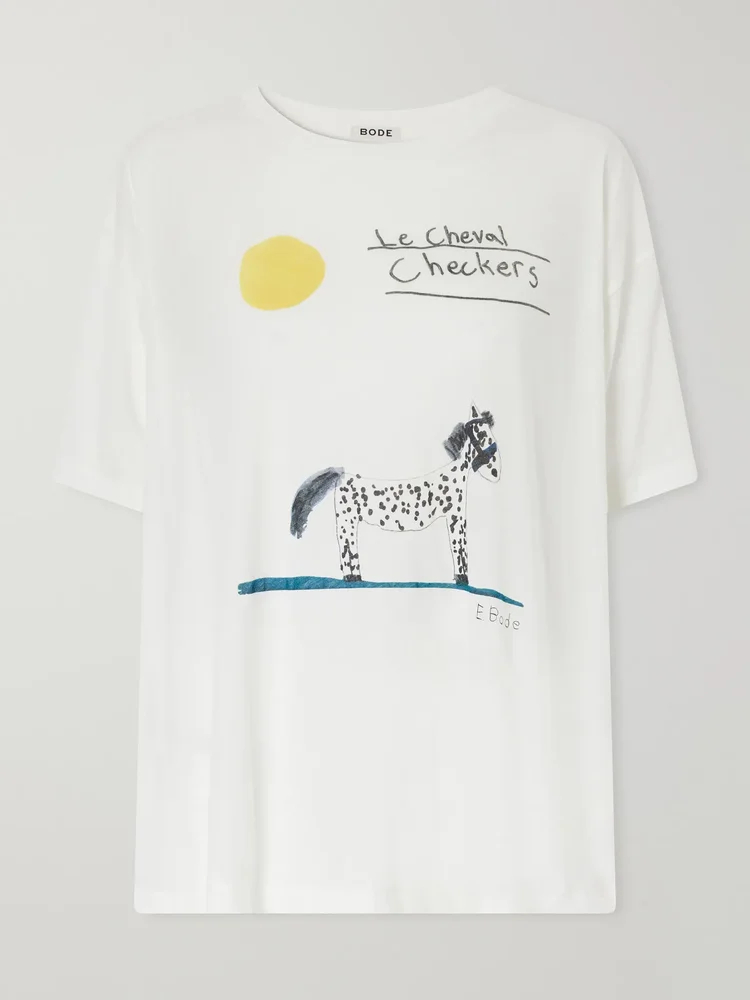 Cheval printed cotton-jersey T-shirt