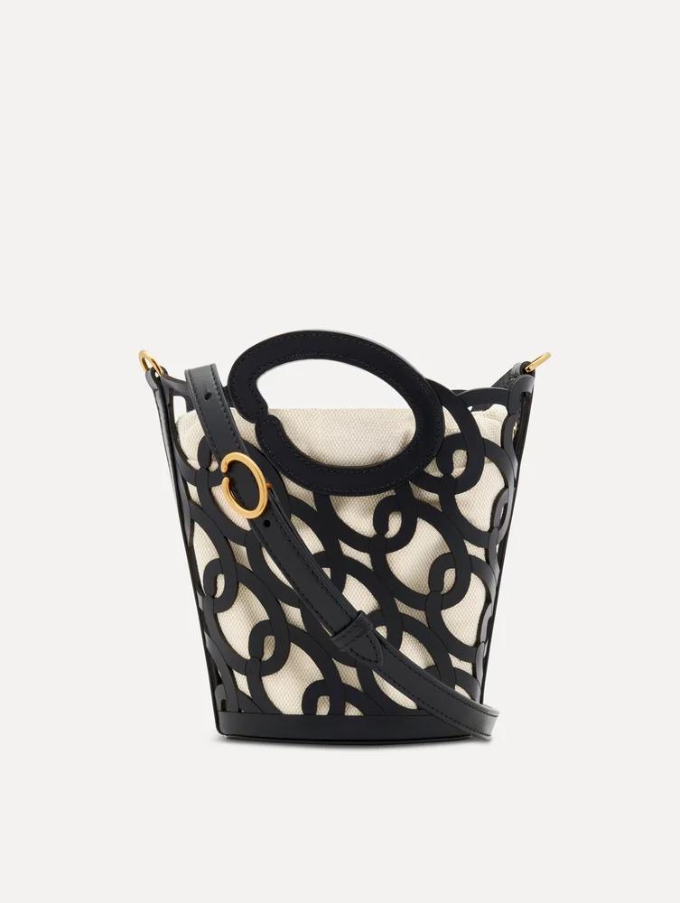 Oscar Chain-Link Leather Mini Tote