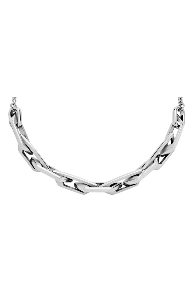 Stainless Steel Open Link Necklace